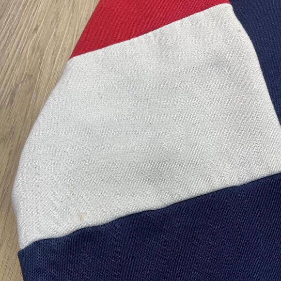 Polo Ralph Lauren Hoodie Mens Large Navy Red White Colorblock 1967 Flag Pony - Picture 8 of 13